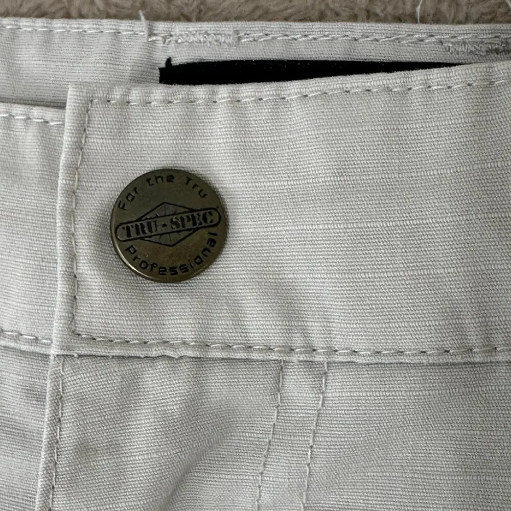 TRU-SPEC Pants Mens 34x30 Beige Cargo Ripstop Tactical Workwear Utility